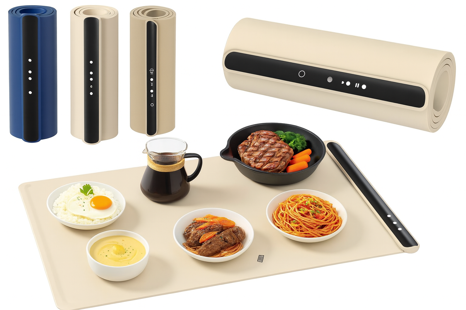 Bandeja eléctrica de calentamiento para alimentos