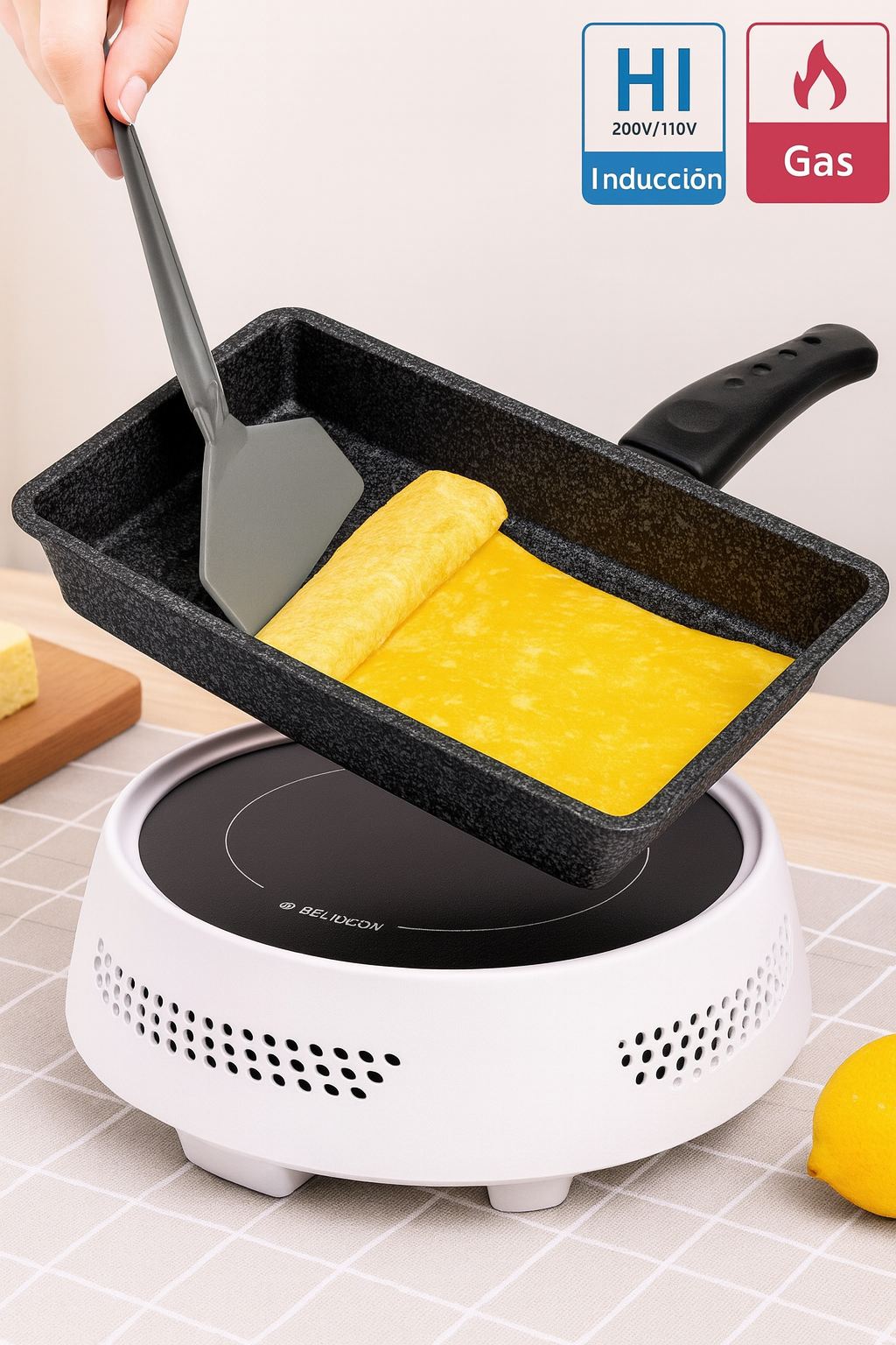 Sartén para tortilla japonesa o rollitos de huevo - Imagen 2