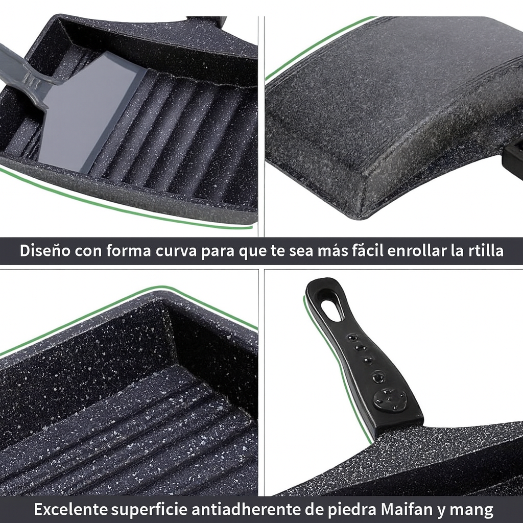 Sartén para tortilla japonesa o rollitos de huevo - Imagen 5