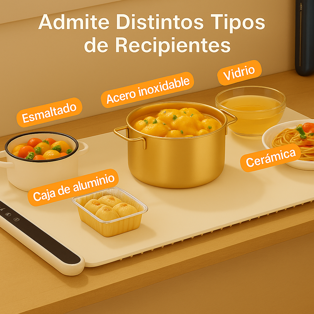 Bandeja eléctrica de calentamiento para alimentos - Imagen 2